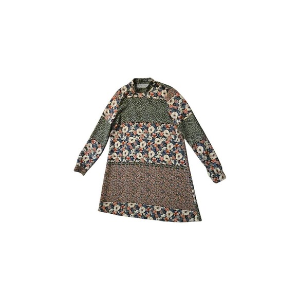 Zara Basic Collection Cottage Core XS Prairie Dress Midi Long Sleeve Pea… - Picture 1 of 5